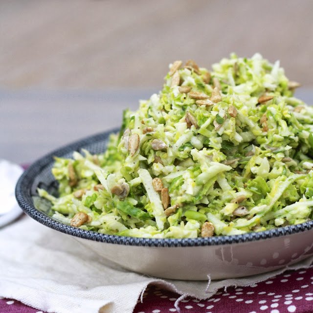 Brussels Sprouts Apple Slaw