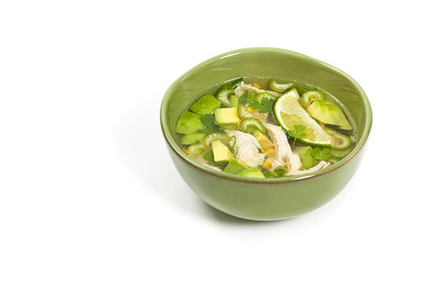 Chicken Avocado Soup with Lime