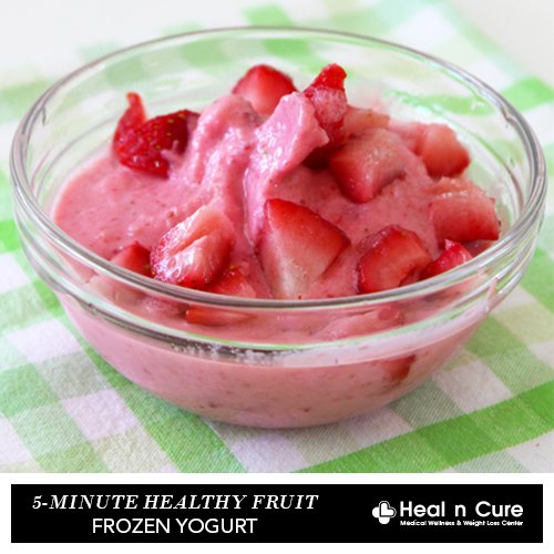 5-Minute Healthy Fruit Frozen Yogurt