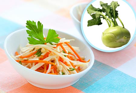 Kohlrabi Matchstick Salad