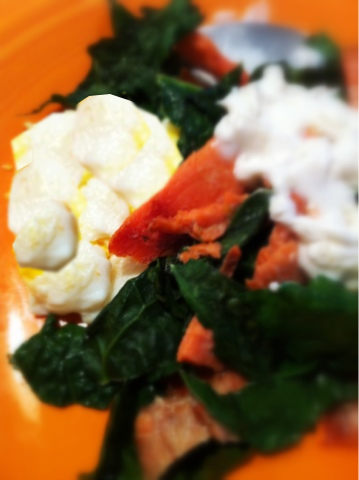 Salmon Kale & Eggs